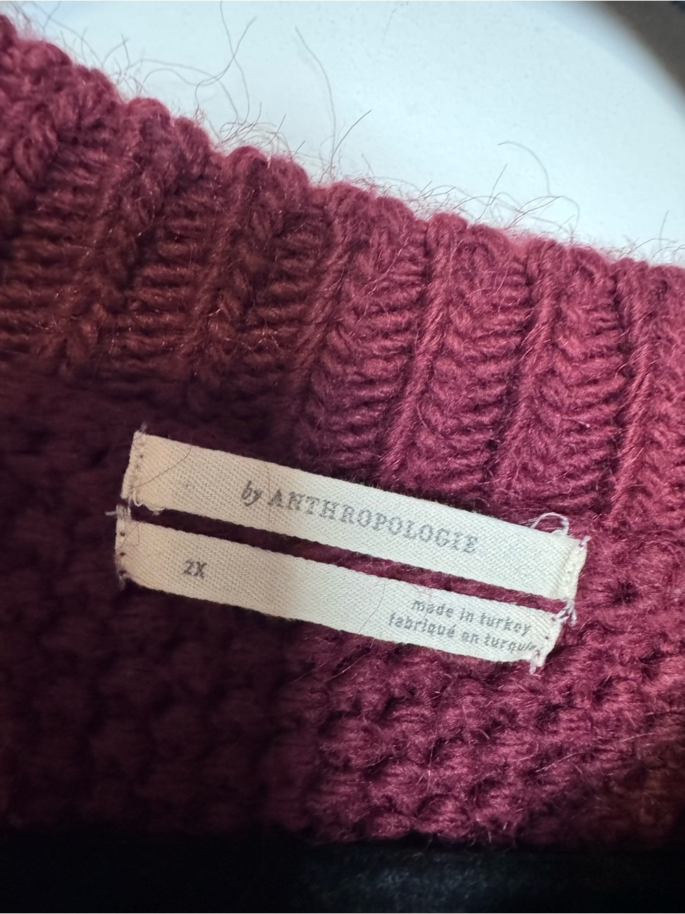 Anthropologie Cropped Cable Knit Sweater - Picture 10 of 11